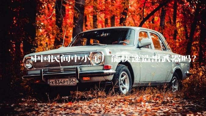中国民间中小工厂能快速造出武器吗？